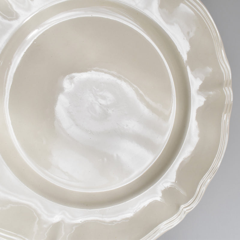 Vintage Plate Digoin & Sarreguemines Scalloped Rim 23cm A