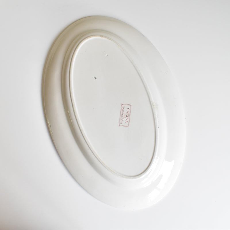 Antique Oval Platter, U&C Sarreguemines Carina