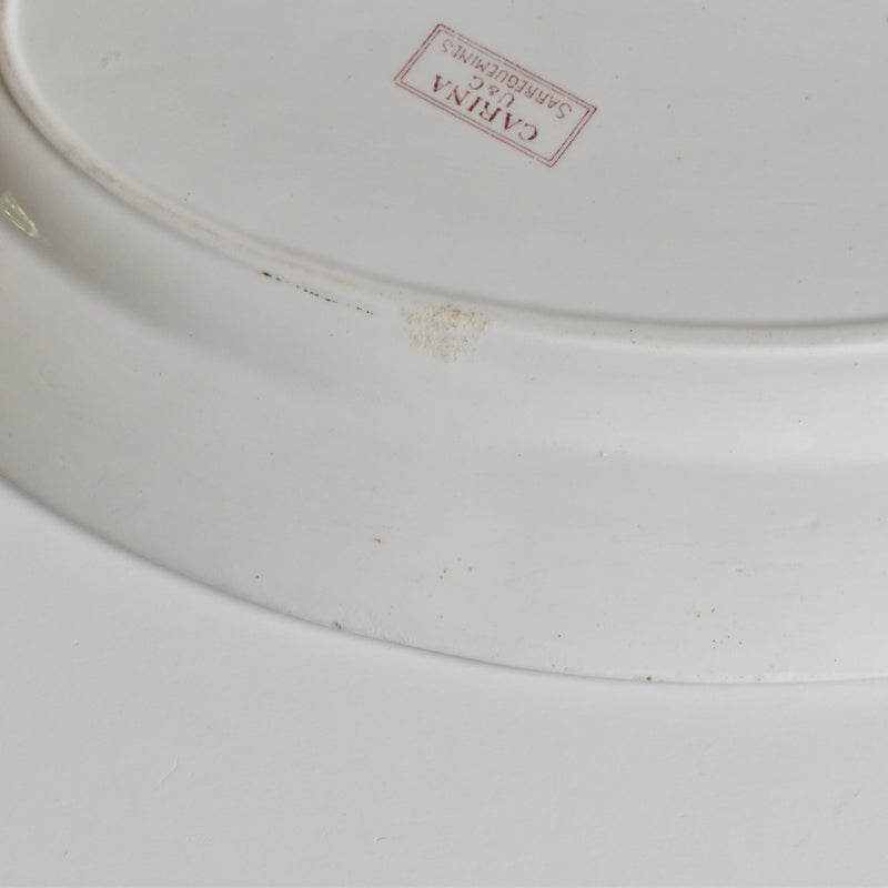 Antique Oval Platter, U&C Sarreguemines Carina
