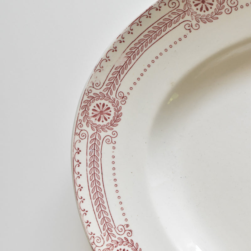 Antique Oval Platter, U&C Sarreguemines Carina