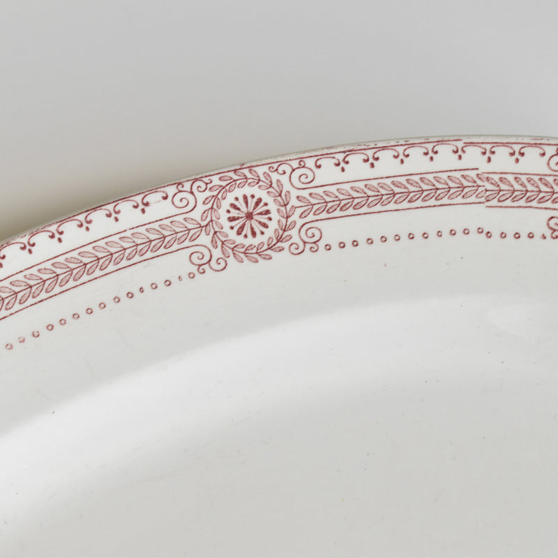 Antique Oval Platter, U&C Sarreguemines Carina