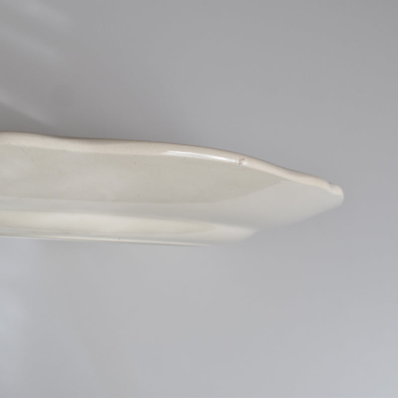 Vintage Digoin & Sarreguemines Plate, Scalloped Rim, 23cm B