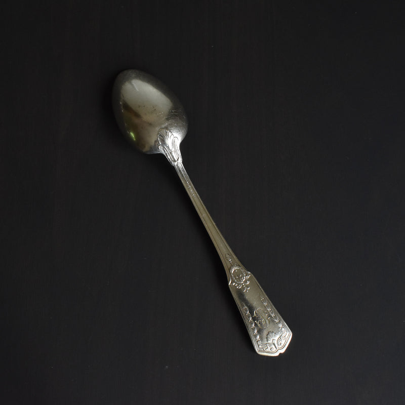Vintage spoon silver plated SFAM monogrammed