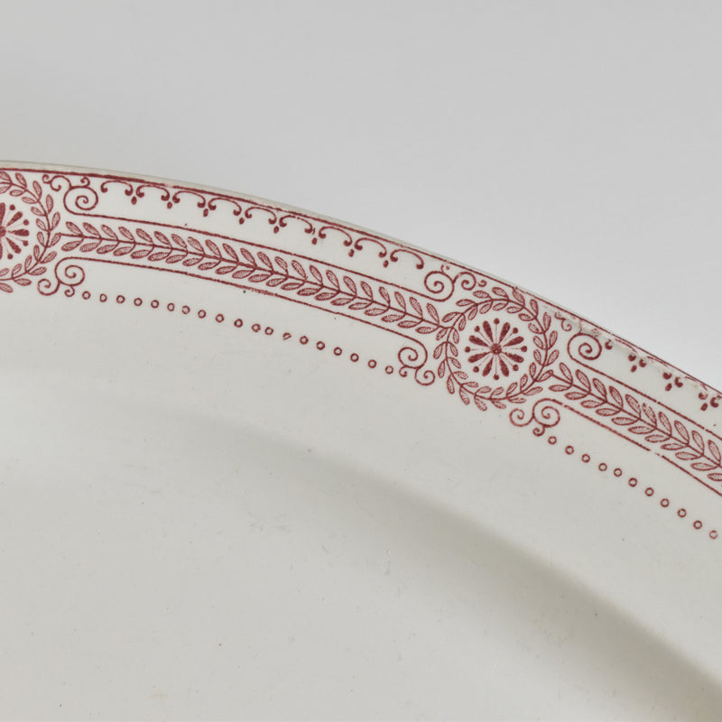 Antique Oval Platter, U&C Sarreguemines Carina