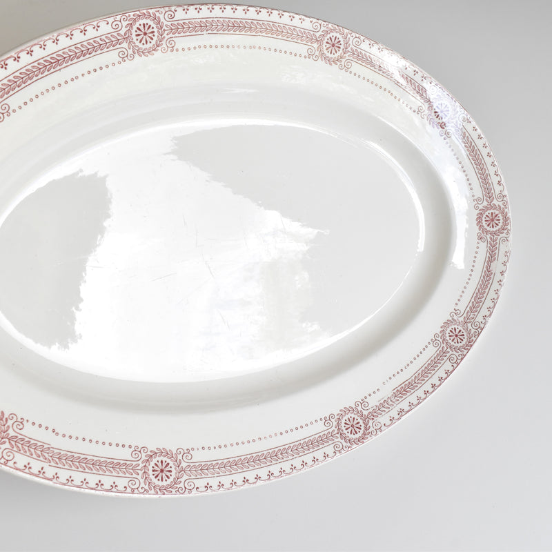 Antique Oval Platter, U&C Sarreguemines Carina