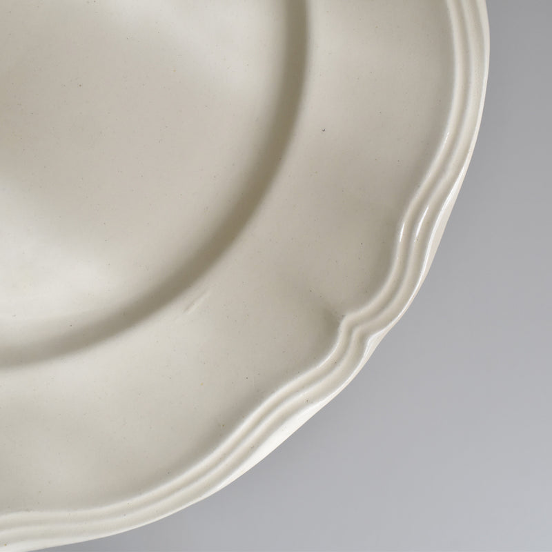 Vintage Digoin & Sarreguemines Plate, Scalloped Rim, 23cm B