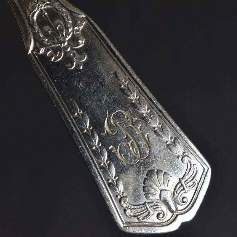 Vintage spoon silver plated SFAM monogrammed