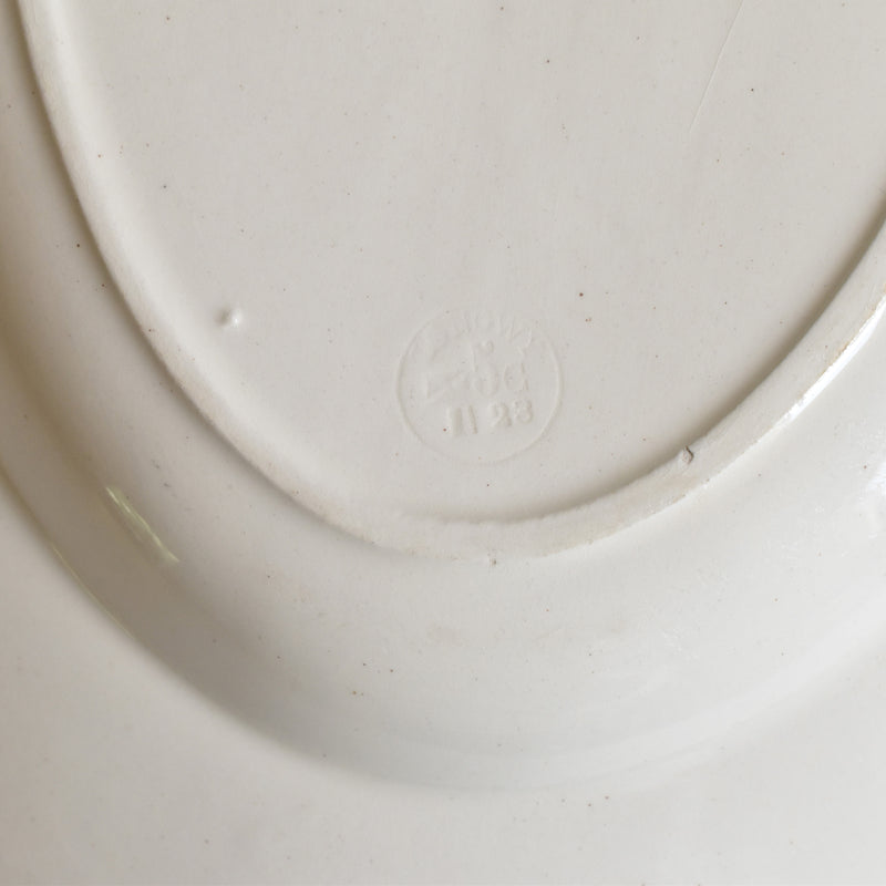 Antique Oval Platter, Longwy, Longjumeau