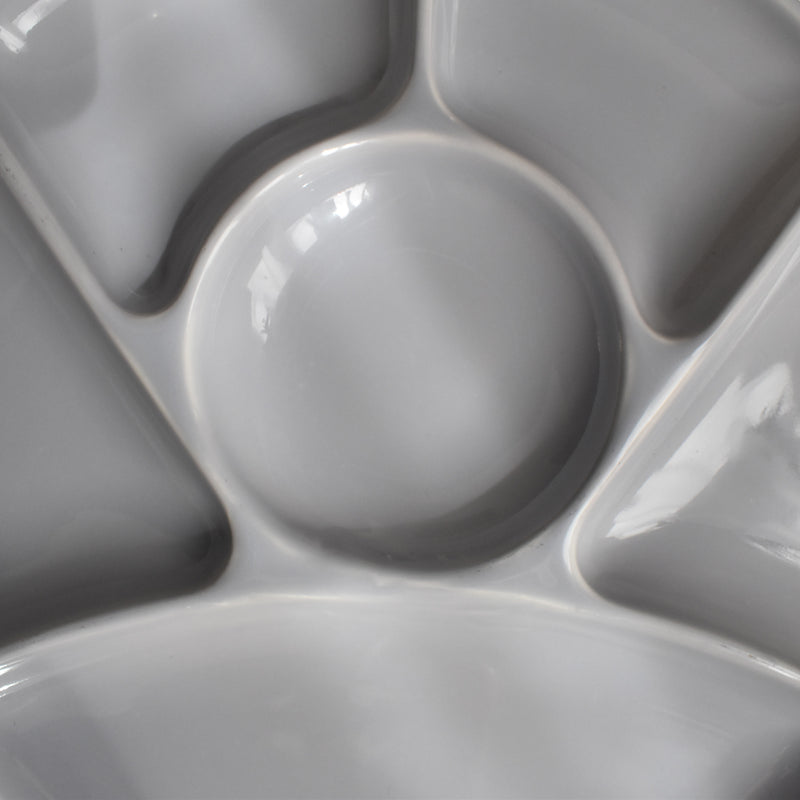Vintage Fondue Plate Gien Gris G
