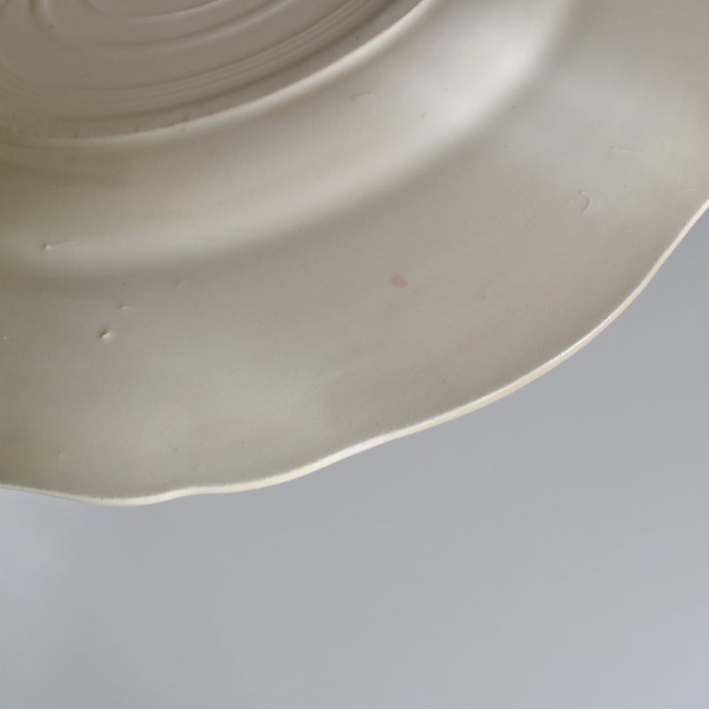 Vintage Plate Digoin & Sarreguemines Scalloped Edge 23cm C