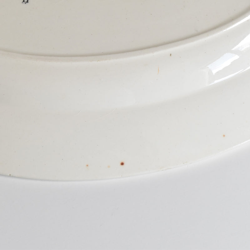 Antique Oval Platter, Longwy, Longjumeau