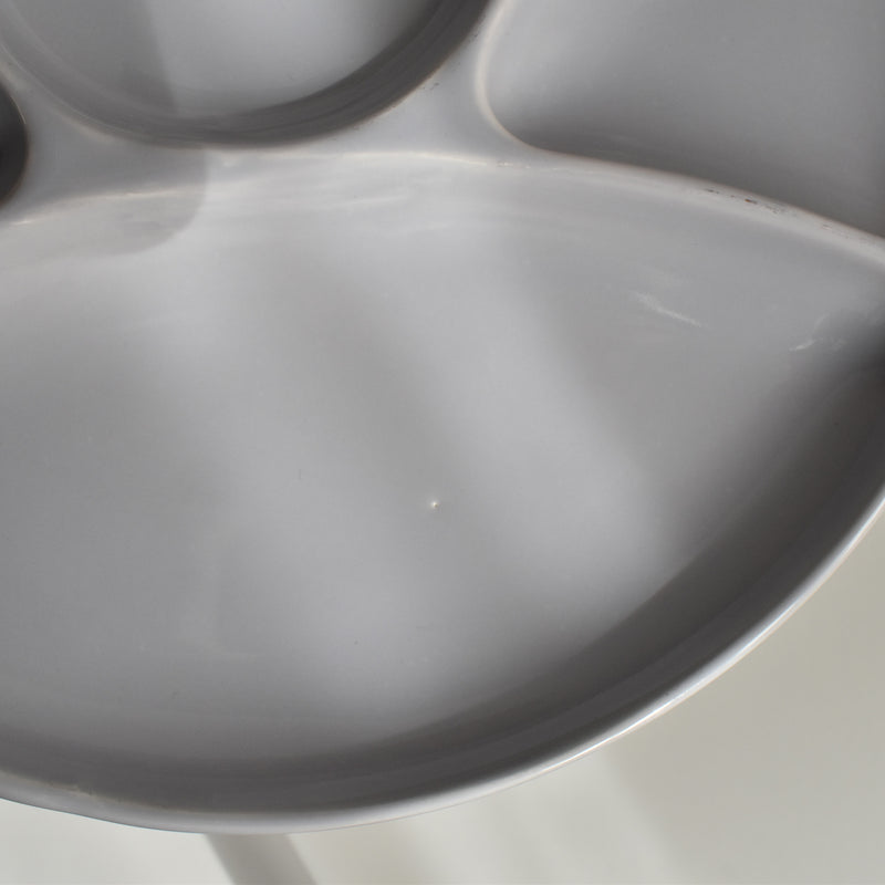Vintage Fondue Plate Gien Gris G
