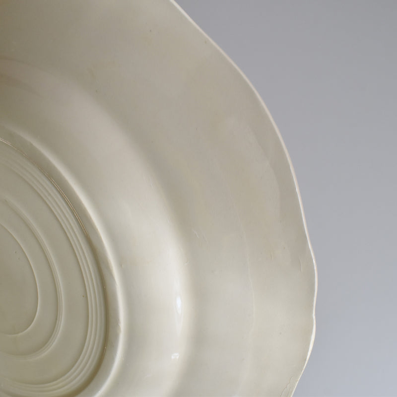 Vintage Plate Digoin & Sarreguemines Scalloped Edge 23cm C