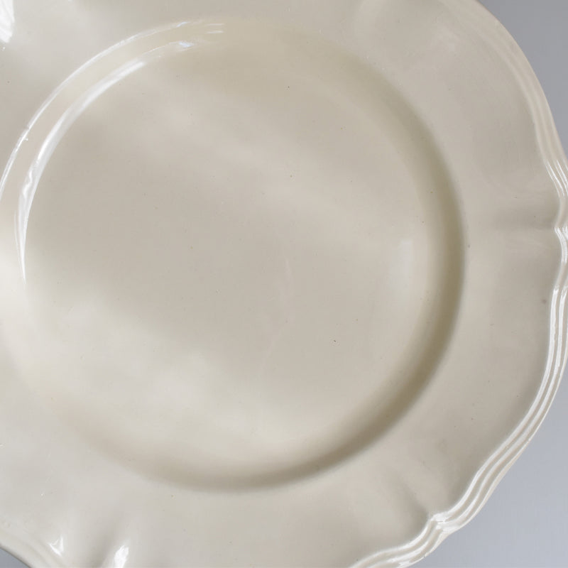 Vintage Plate Digoin & Sarreguemines Scalloped Edge 23cm C