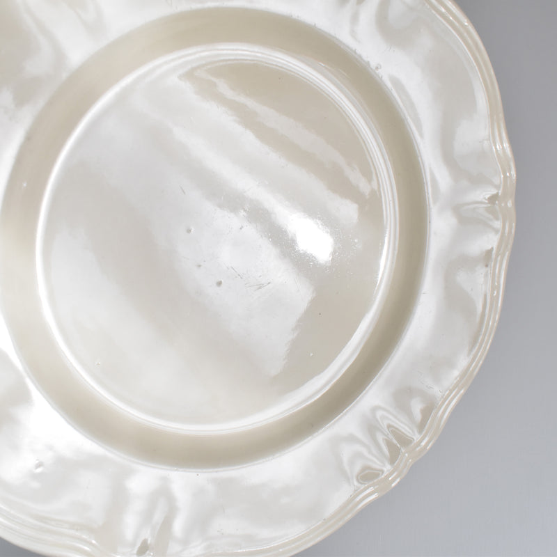 Vintage Plate Digoin & Sarreguemines Scalloped Edge 23cm C