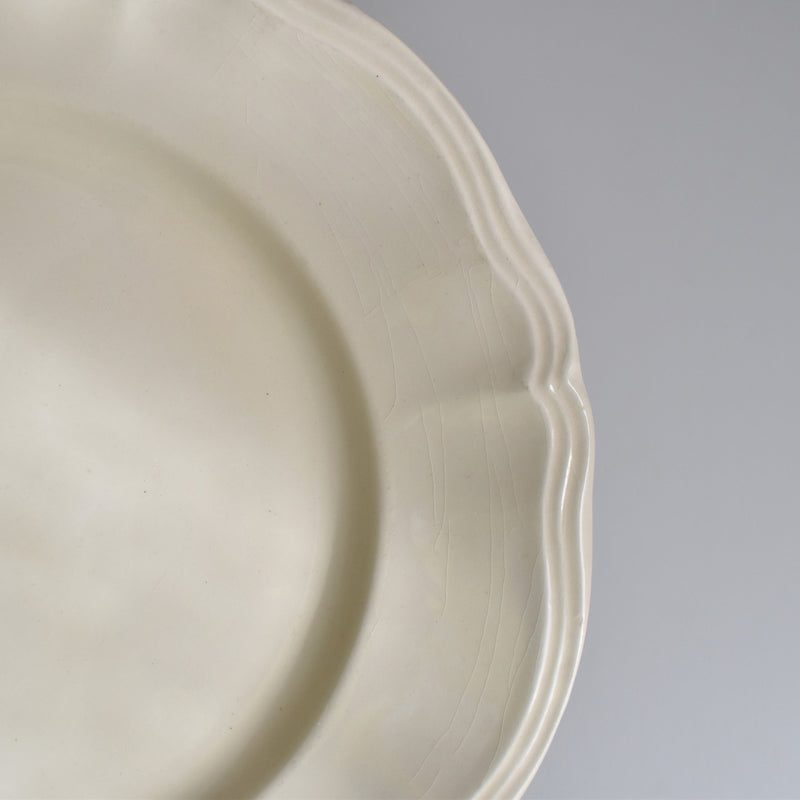Vintage Plate Digoin & Sarreguemines Scalloped Edge 23cm C