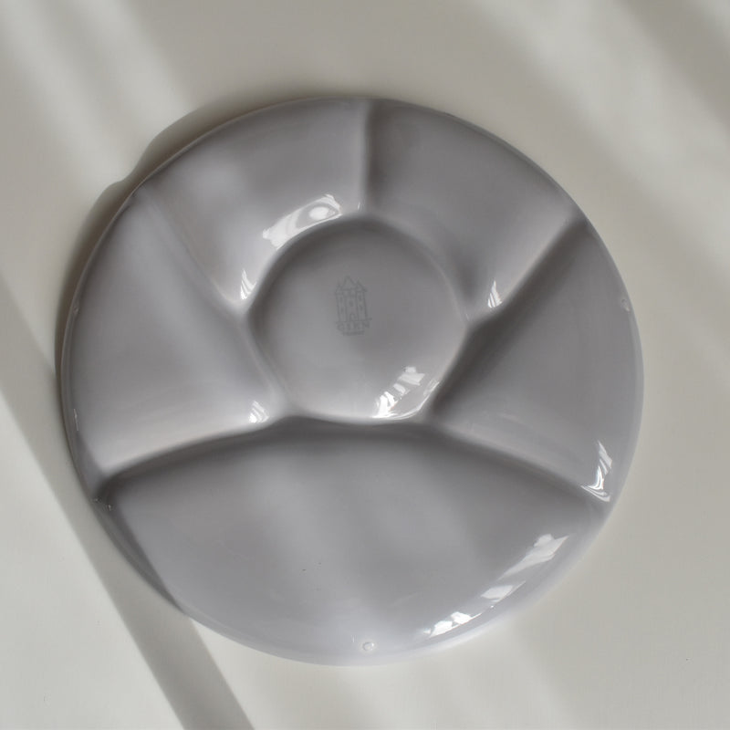 Vintage Fondue Plate Gien Gris H