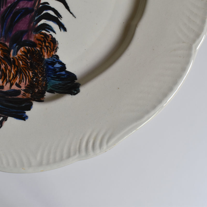 Antique plate Barluet&Cie Creil Montereau Service Rousseau A
