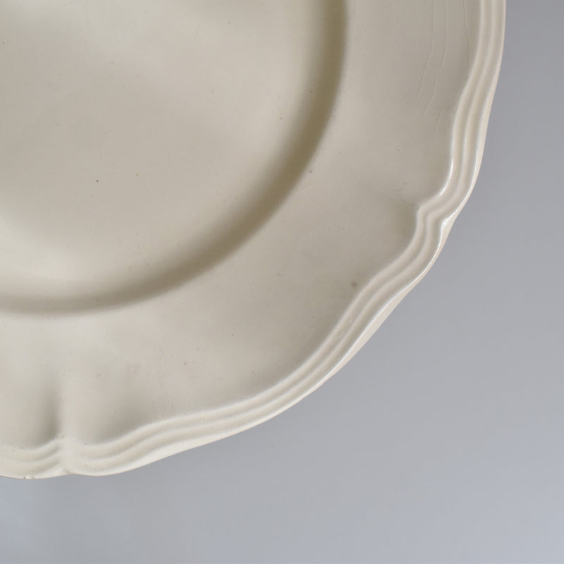 Vintage Plate Digoin & Sarreguemines Scalloped Edge 23cm C
