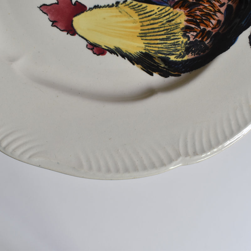 Antique plate Barluet&Cie Creil Montereau Service Rousseau A