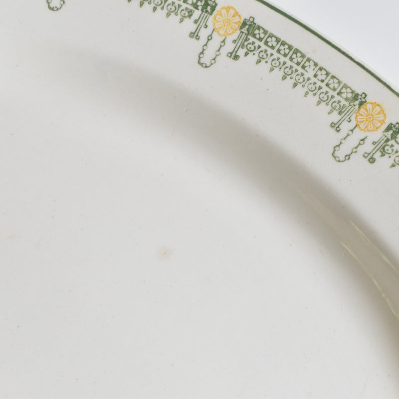 Antique Oval Platter, Longwy, Longjumeau