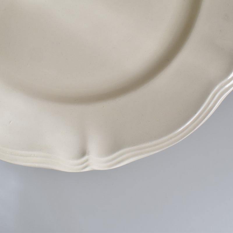 Vintage Plate Digoin & Sarreguemines Scalloped Edge 23cm C
