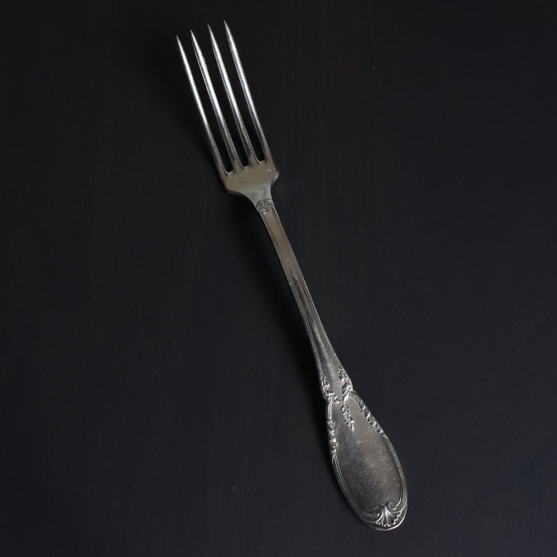 Antique Silver Plated Fork Paul Delhalle