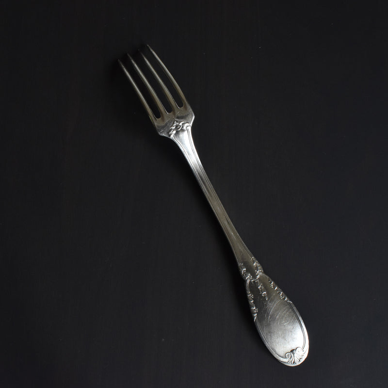 Antique Silver Plated Fork Paul Delhalle