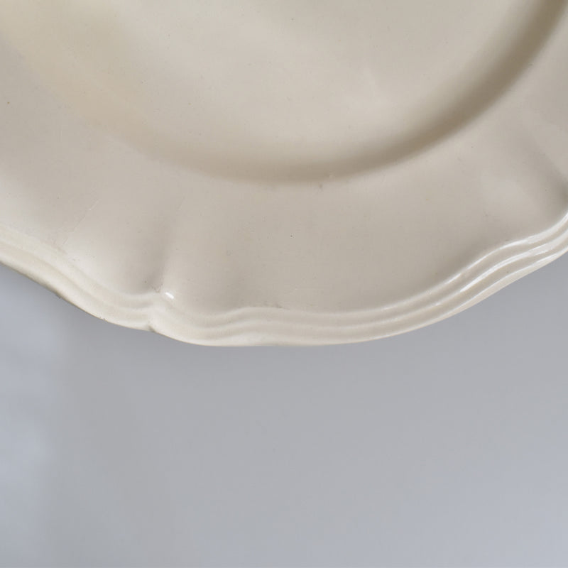 Vintage Plate Digoin & Sarreguemines Scalloped Edge 23cm C