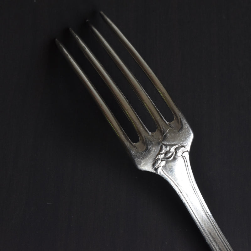Antique Silver Plated Fork Paul Delhalle