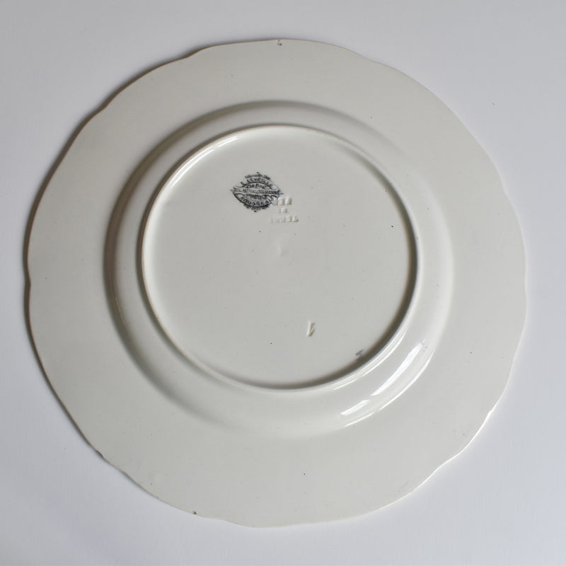 Antique Plate Barluet&Cie Creil Montereau Service Rousseau B