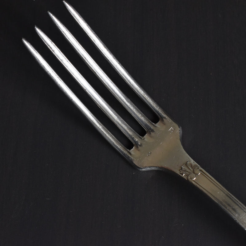 Antique Silver Plated Fork Paul Delhalle