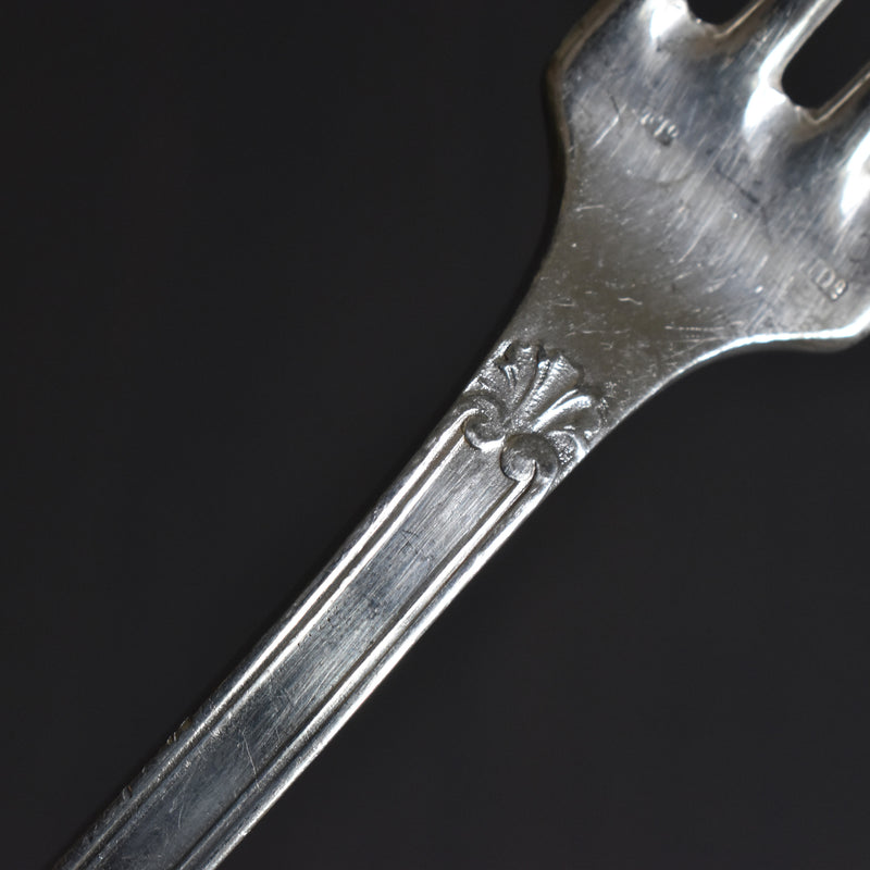 Antique Silver Plated Fork Paul Delhalle