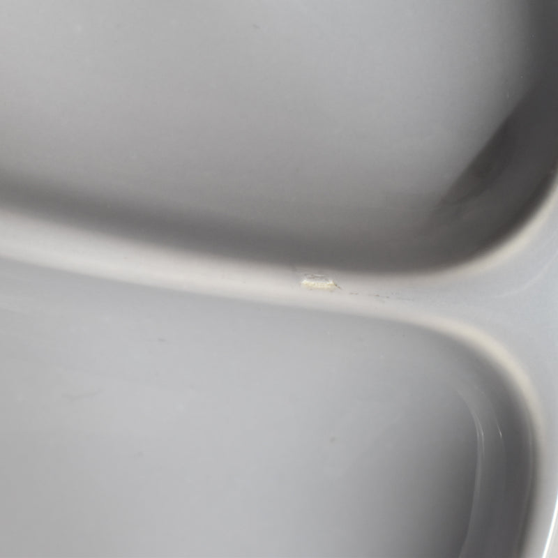 Vintage Fondue Plate Gien Gris H