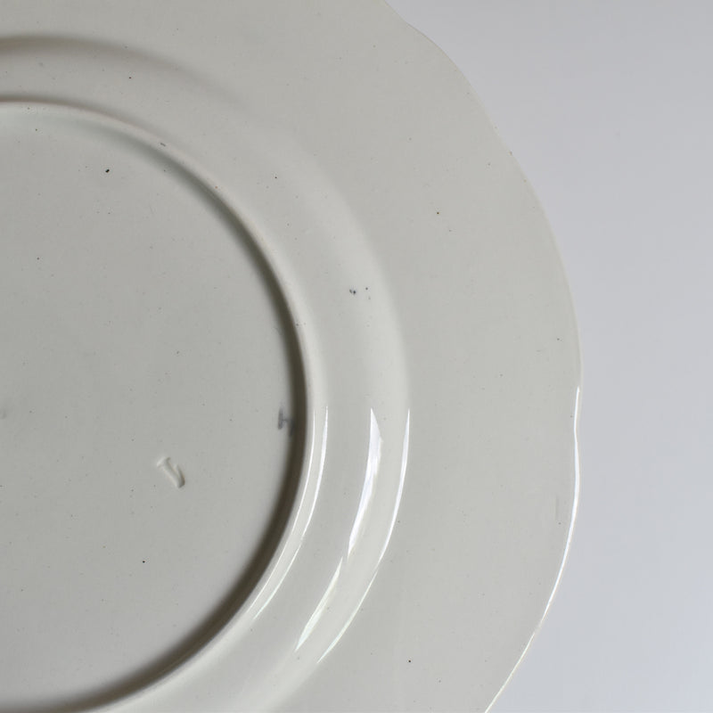 Antique Plate Barluet&Cie Creil Montereau Service Rousseau B