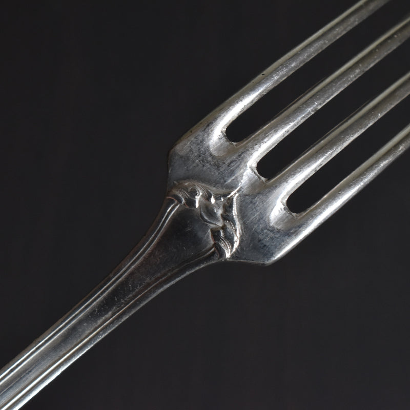 Antique Silver Plated Fork Paul Delhalle
