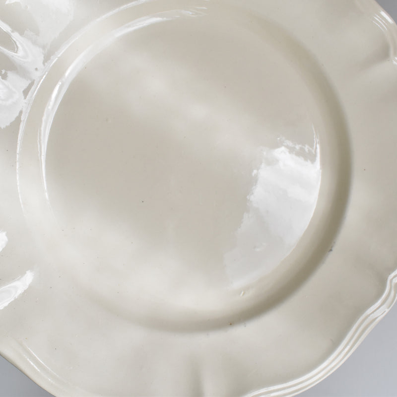 Vintage plate, Digoin & Sarreguemines, floral rim, 23cm D