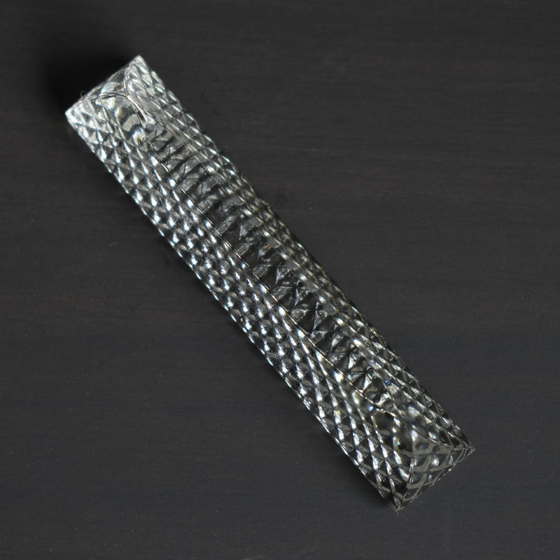 Antique Knife Rest Crystal Glass Triangle