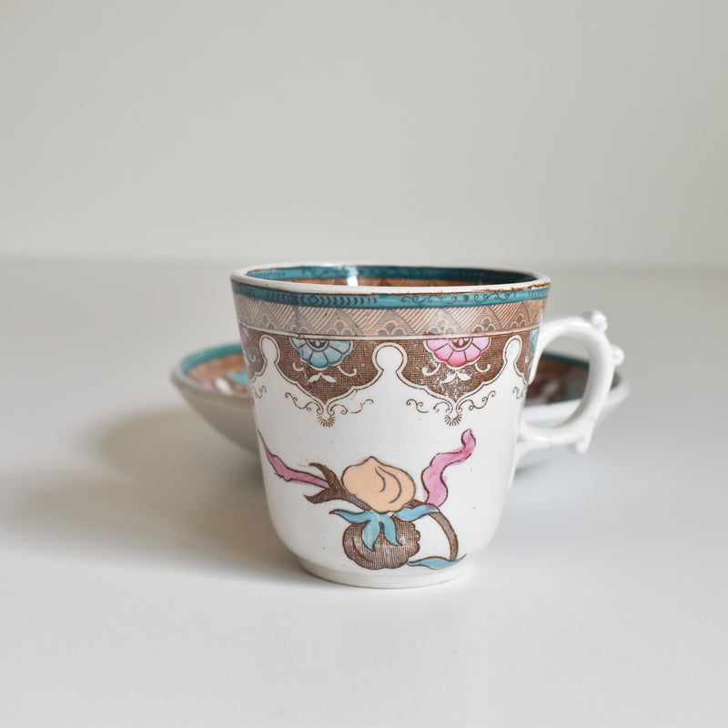 アンティークコーヒカップ＆ソーサー サルグミンヌ G