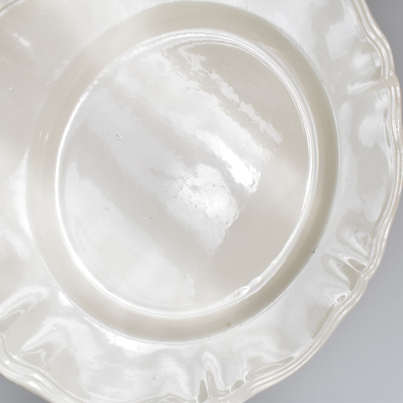 Vintage plate, Digoin & Sarreguemines, floral rim, 23cm D
