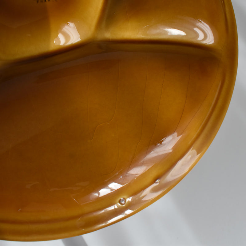 Vintage Fondue Plate Gien Miel