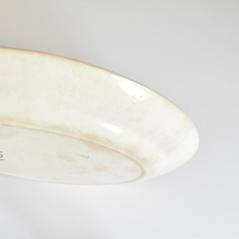 Antique Oval Platter, Choisy-le-Roi, "Petites Fleurs Jaunes"