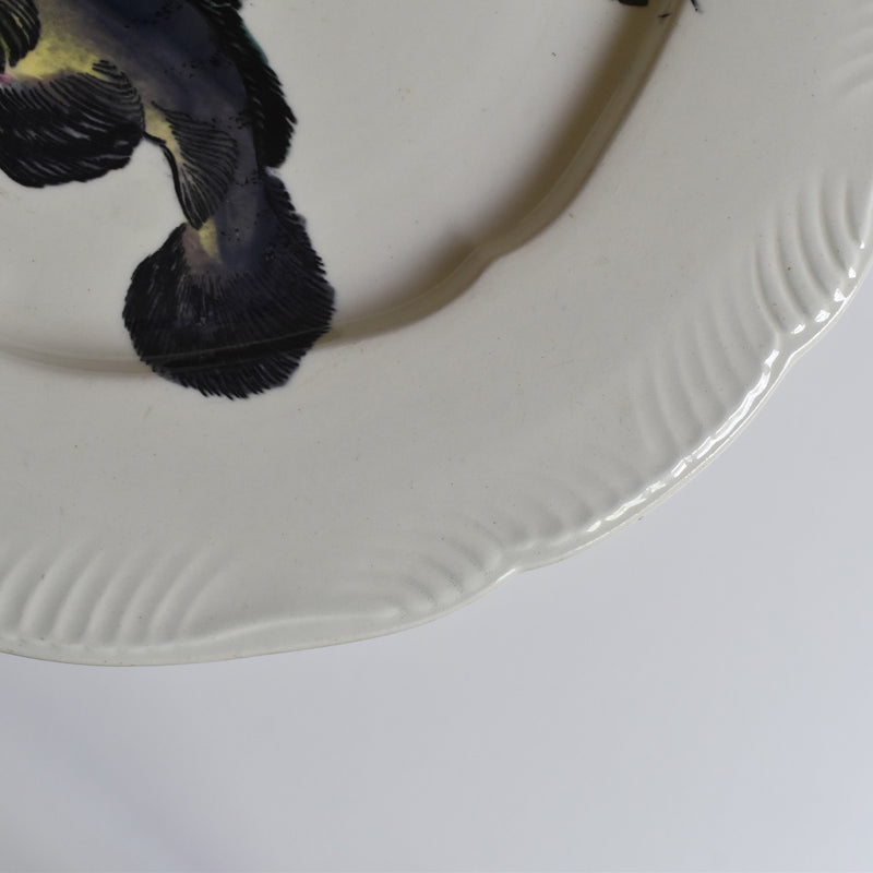 Antique Plate Barluet&Cie Creil Montereau Service Rousseau B