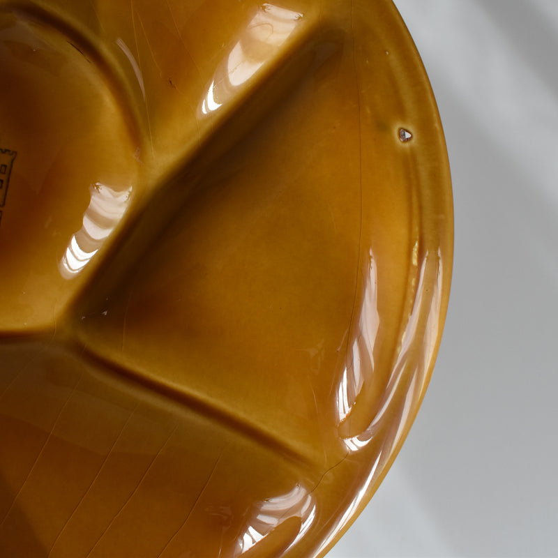 Vintage Fondue Plate Gien Miel