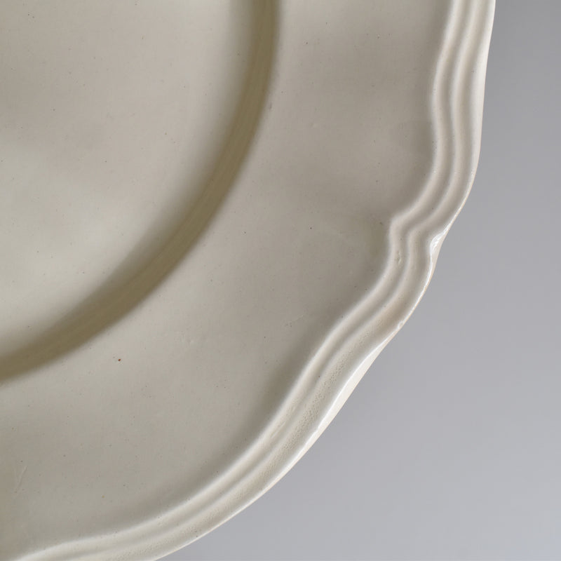 Vintage plate, Digoin & Sarreguemines, floral rim, 23cm D