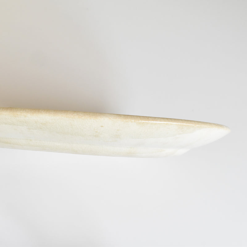 Antique Oval Platter, Choisy-le-Roi, "Petites Fleurs Jaunes"