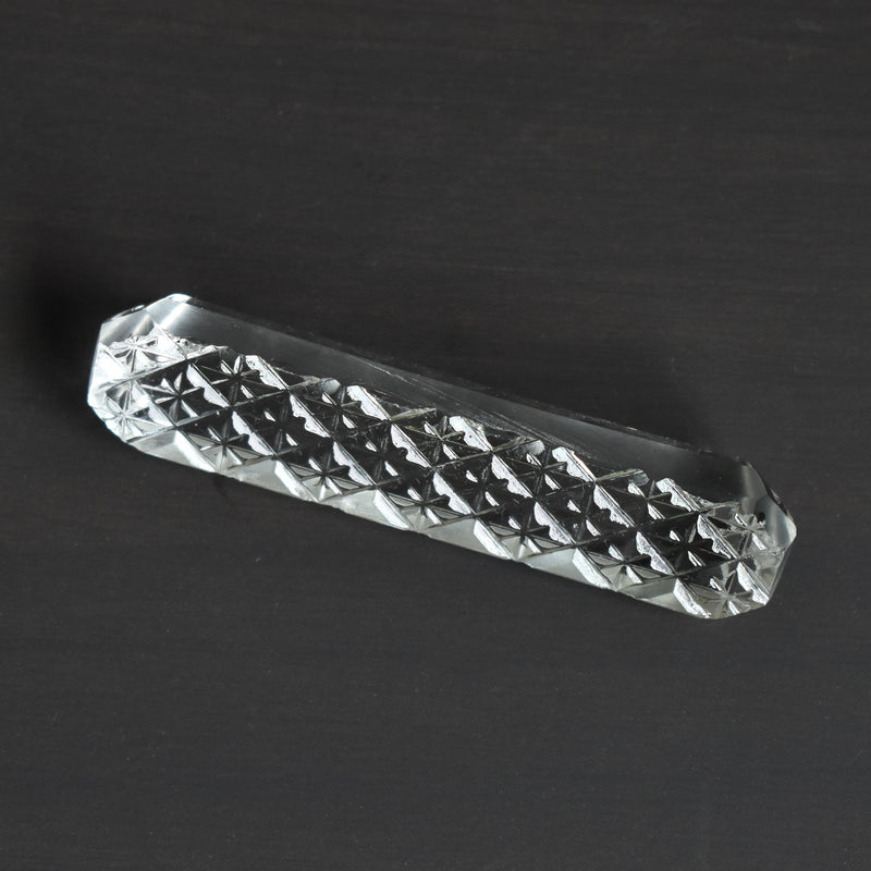 Antique Knife Rest, Crystal Glass