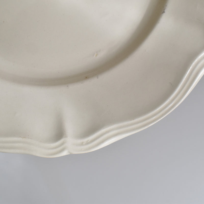 Vintage plate, Digoin & Sarreguemines, floral rim, 23cm D