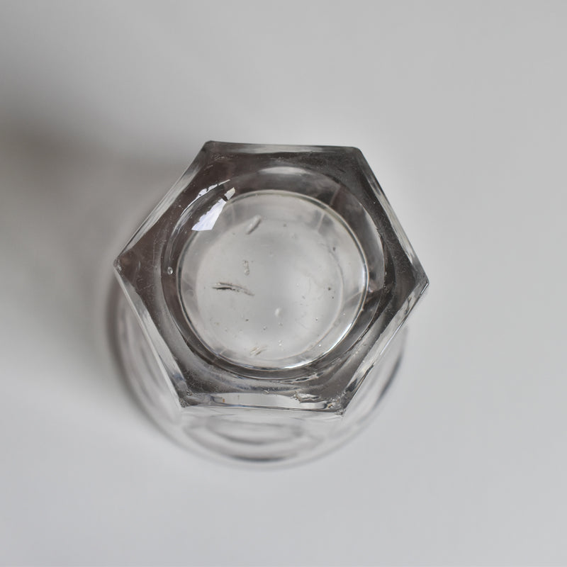 Antique Glass Jam Pot