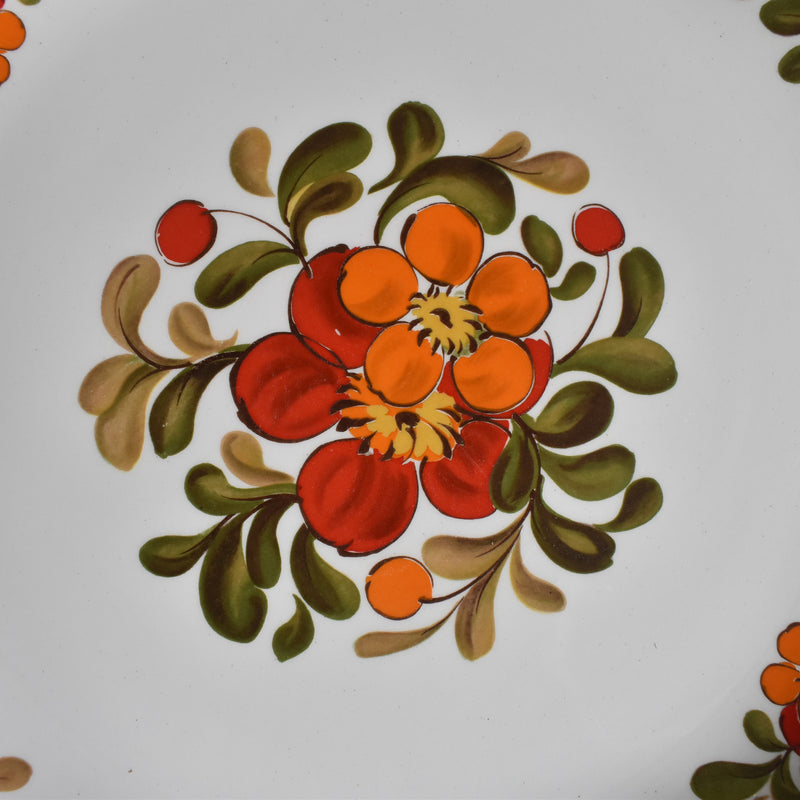 ヴィンテージプレート オルシー ムランデルー Fleurs Oranges A